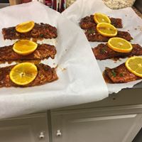 Blood Orange Glazed Salmon