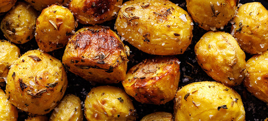 Greek Style Chicken Souvlaki with Lemon & Garlic Olive Oil Roasted Potatoes