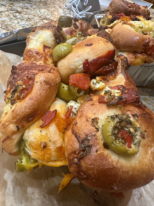 Delicious Pull Apart Olive Bread