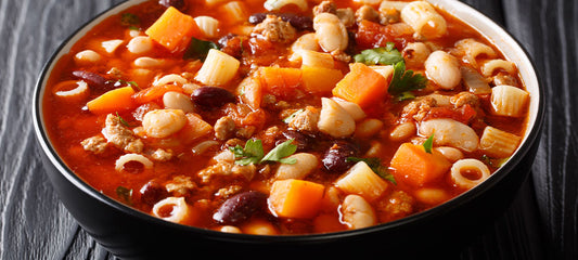 Pasta Fagioli with Olive Oil for a Crowd