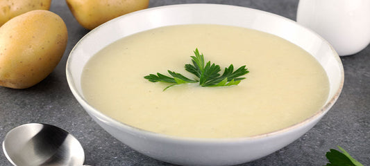 Potato Vichyssoise Soup with Lemon Oil