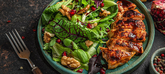 Pomegranate Balsamic Chicken Salad