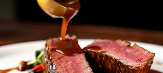 Pepper-Crusted Beef Tenderloin with Chocolate-Port Sauce