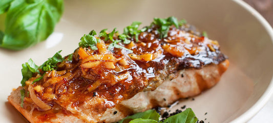 Ginger Glazed Salmon Steaks