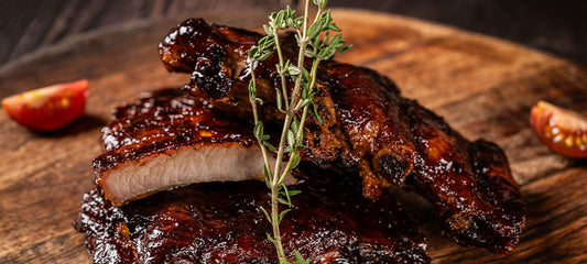 Honey Ginger Balsamic Glazed BBQ Rib