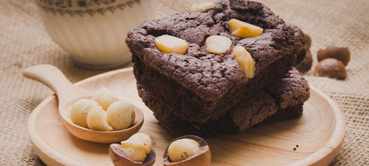 Macadamia Nut Olive Oil Brownies