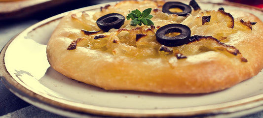 Lyonnaise Onion & Olive Tart