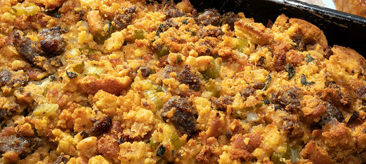 Sausage Stuffing with Extra Virgin Olive Oil