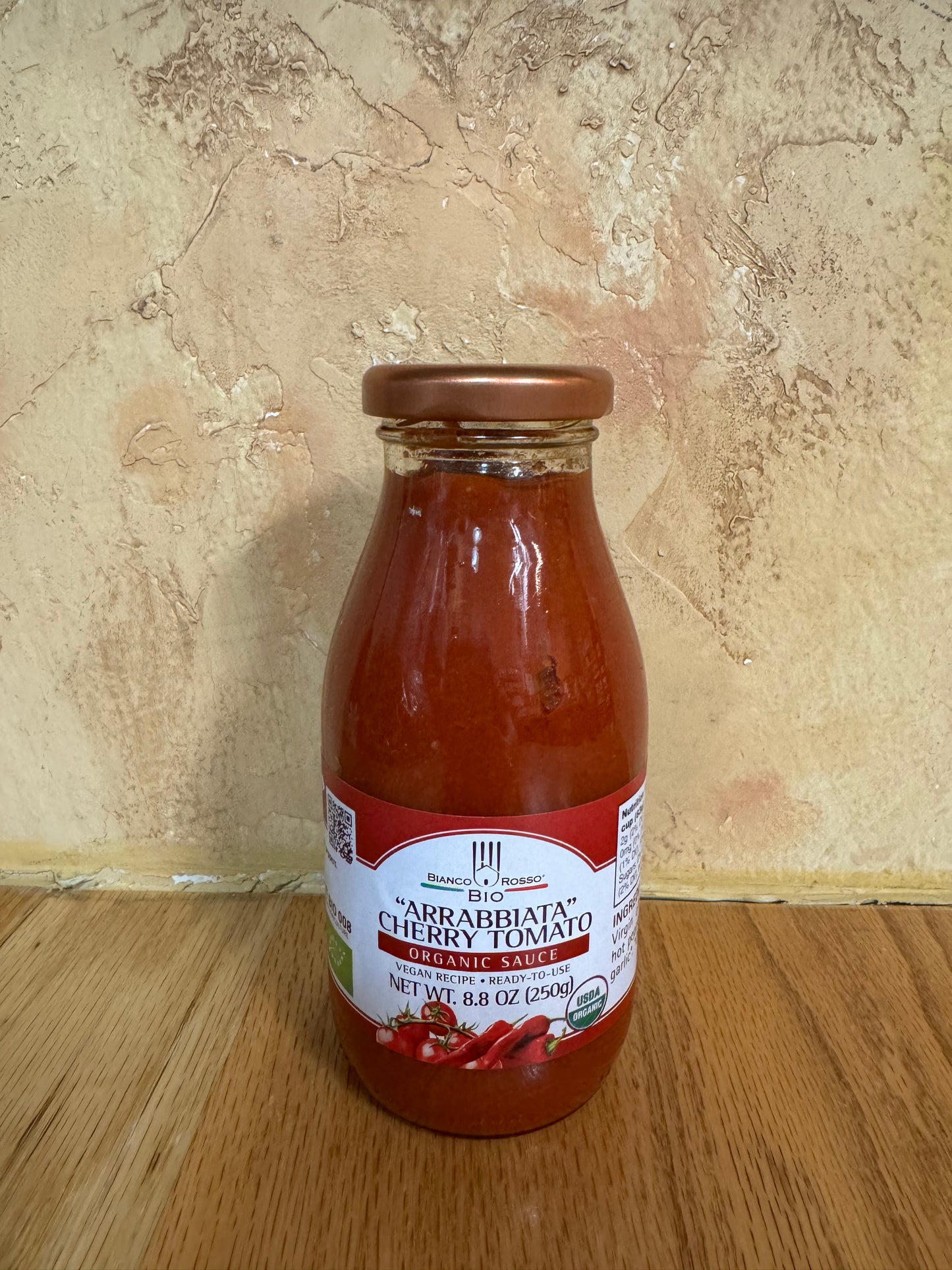Bianco Rosso Arrabbiata Cherry Tomato Organic Pasta Sauce