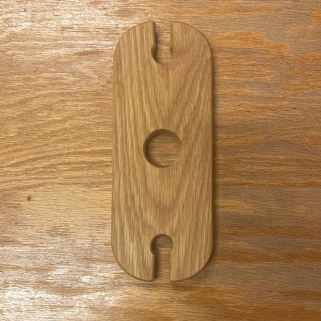 Behind the Fence Wood Two Hole Wine Bottle Holder - Walnut