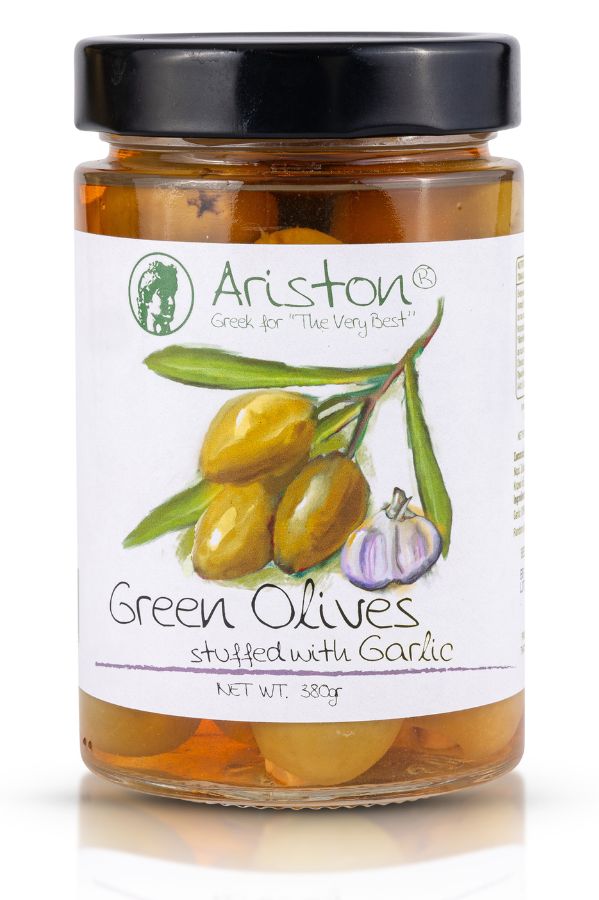 Ariston Green Olives stuffed with Garlic