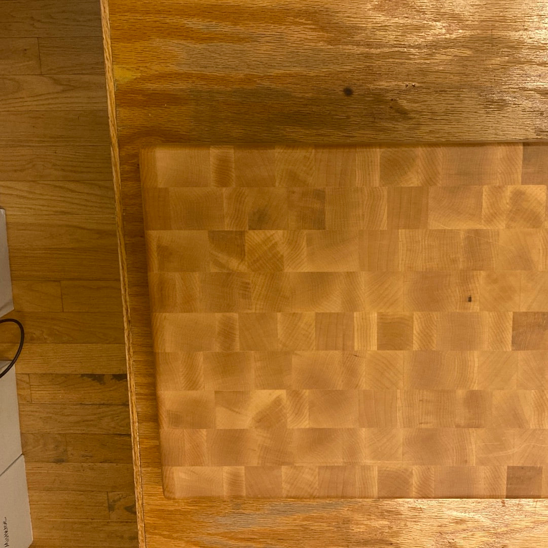 Behind the Fence Wood Cutting Board With Feet - Maple