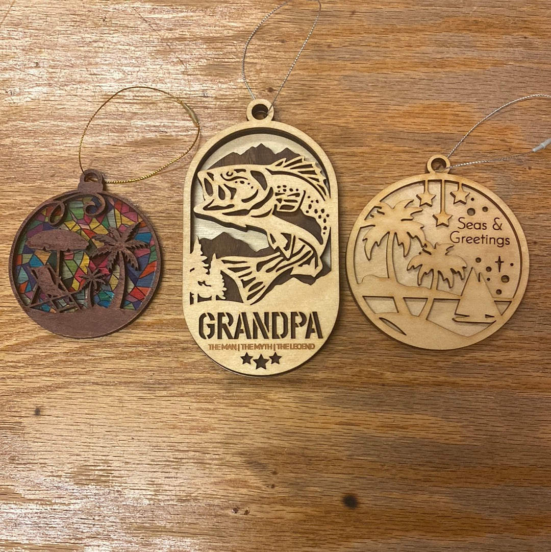 Behind the Fence Wood Ornament - Assorted