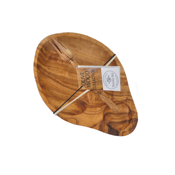 Olive Wood Dish with Olive Stabber
