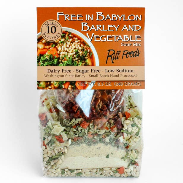 Free In Babylon Barley & Vegetable Soup