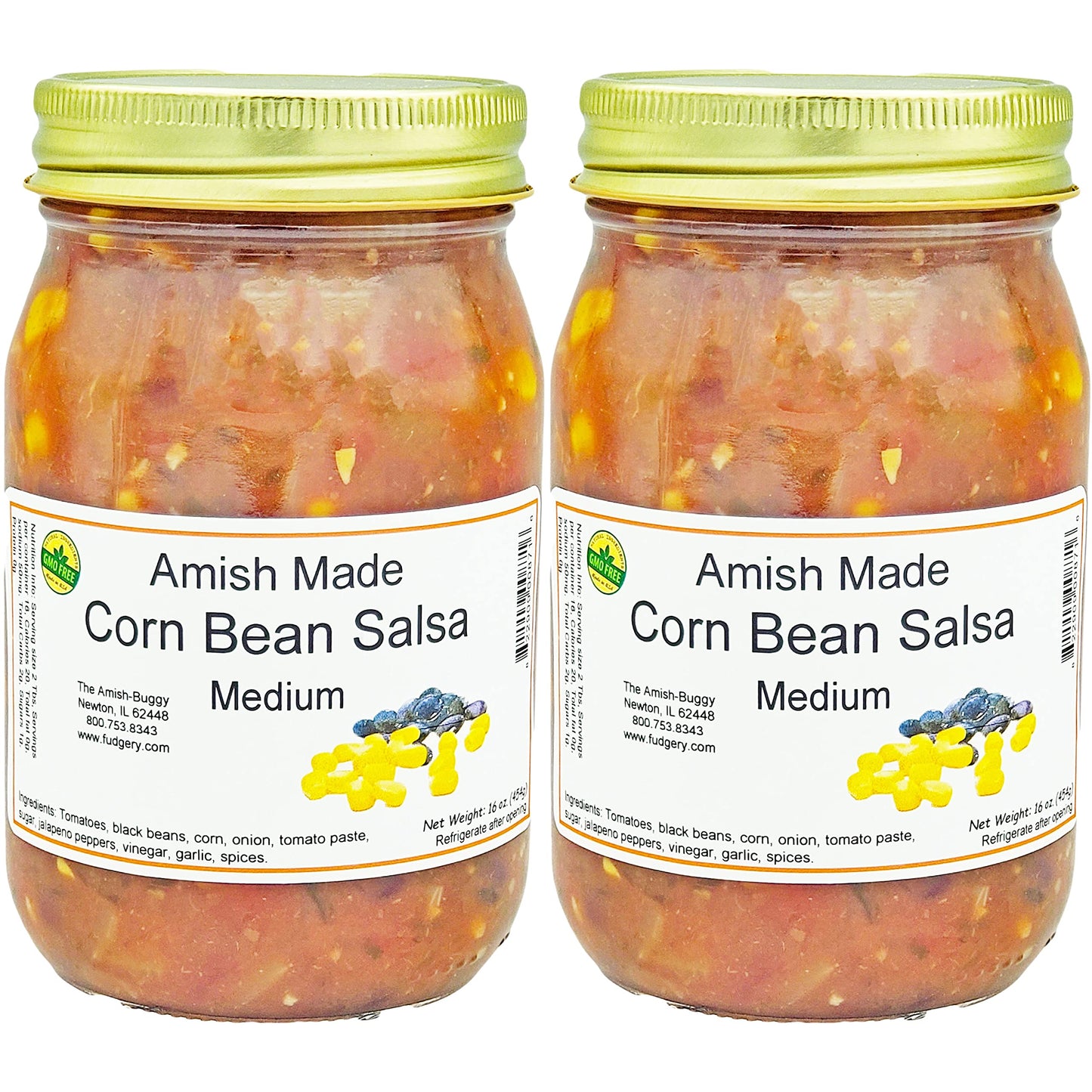 Amish Corn/Bean Medium Fresh Made Salsa
