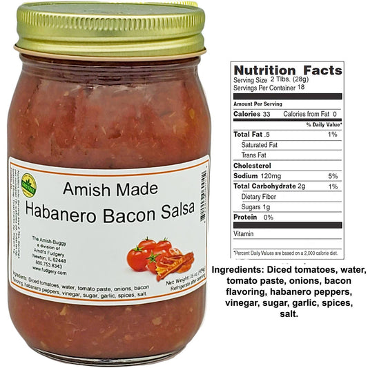 Amish Fresh Made Habanero Bacon Salsa
