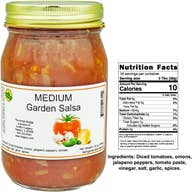 Amish Garden Medium Fresh Made Salsa