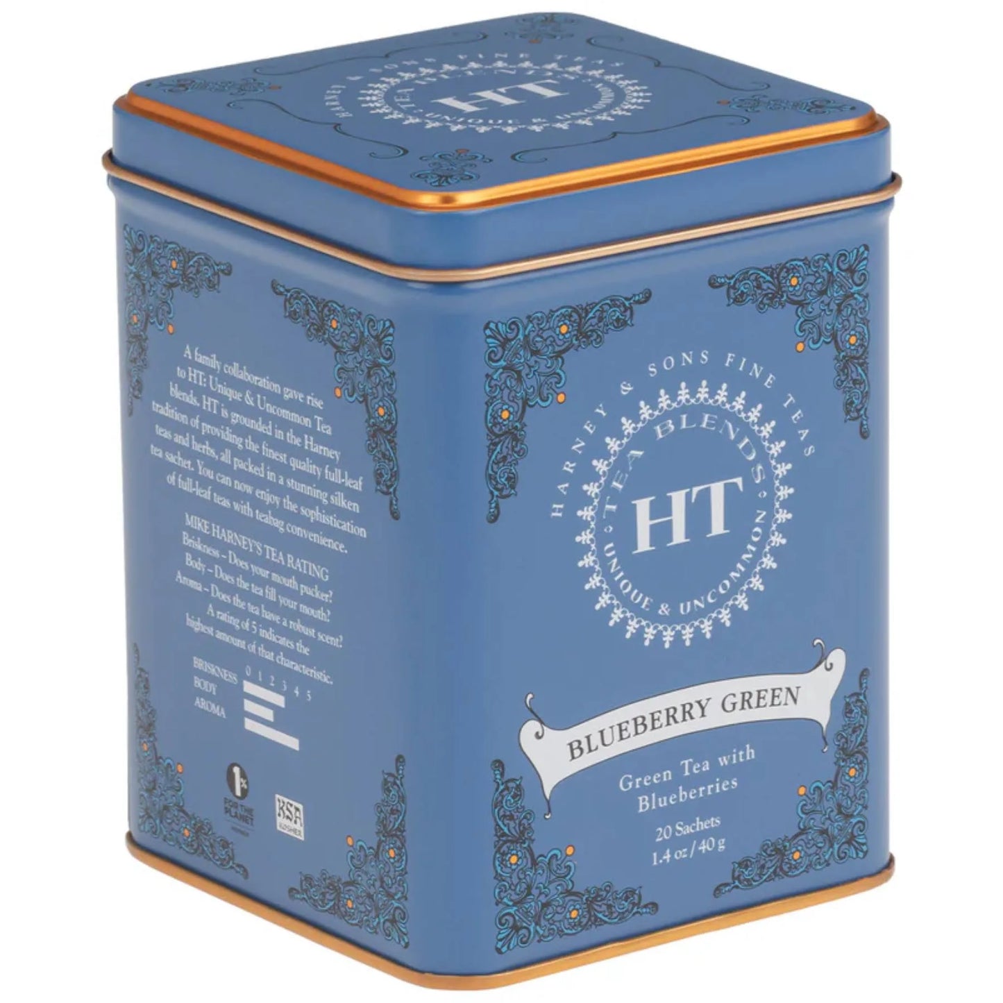 Harney & Sons Tea Blueberry Green Tins