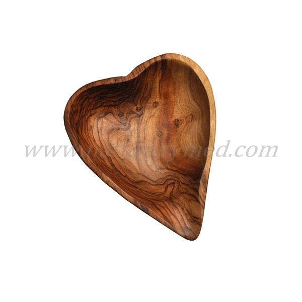 Olive Wood Heart Dish