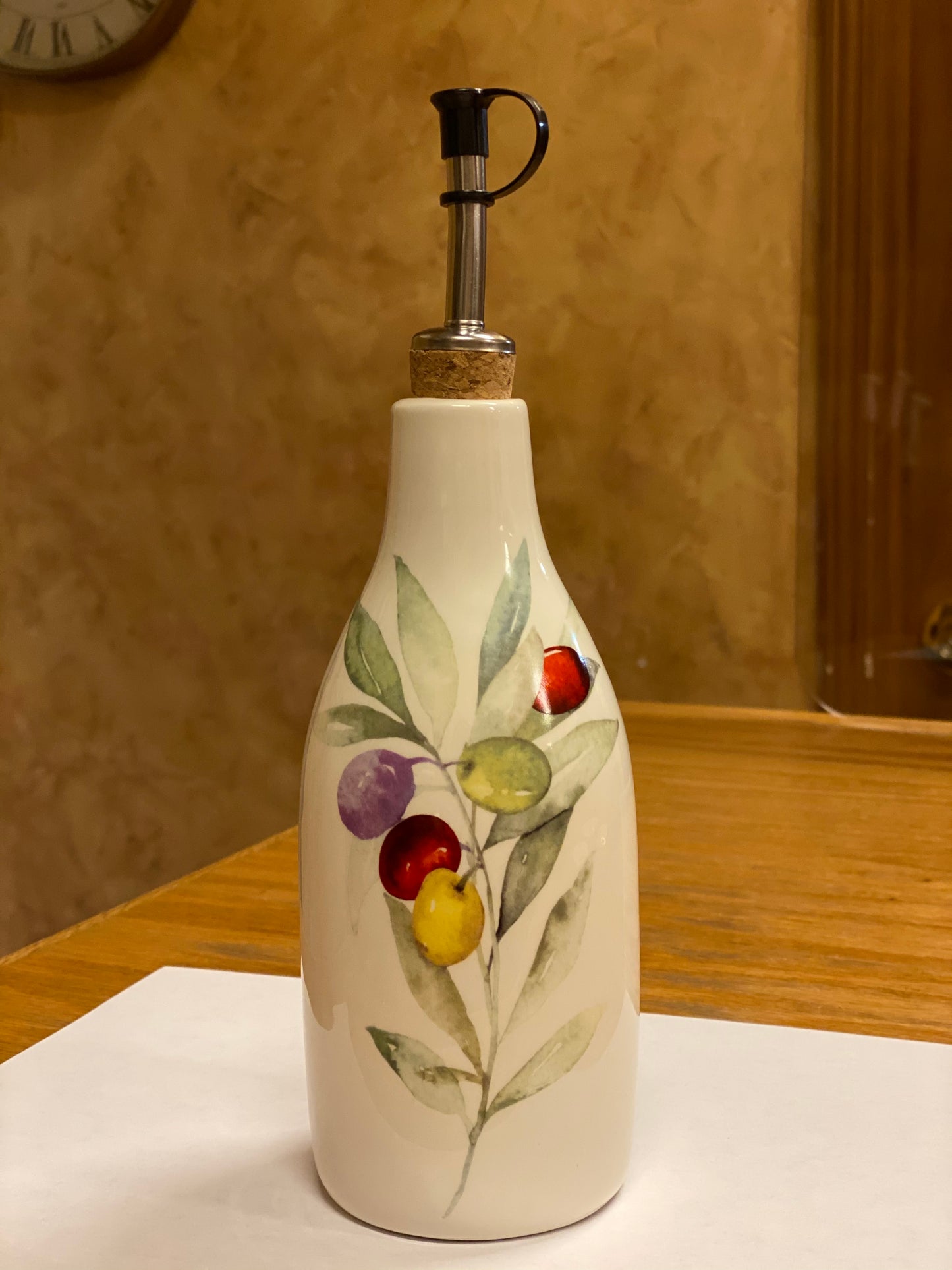 Ceramic Cruet - Olive Wreath