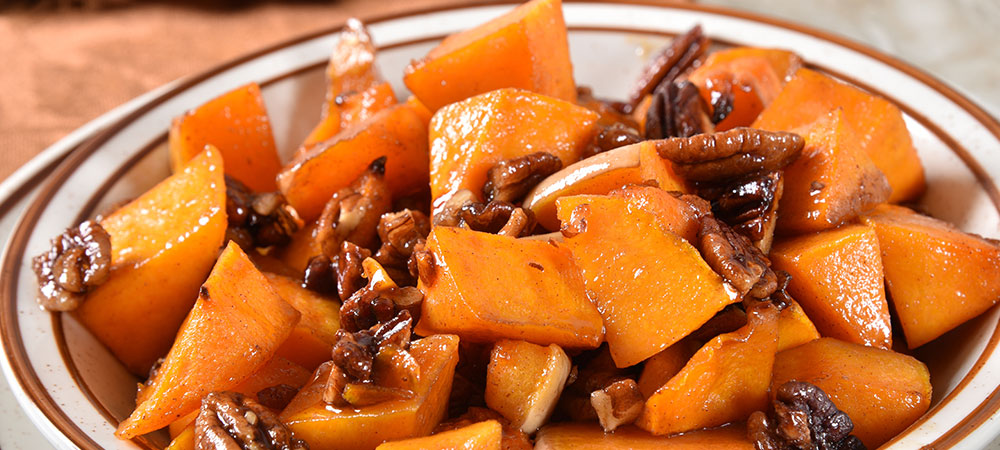 Butternut Squash with Pecans, Raisins & Dates