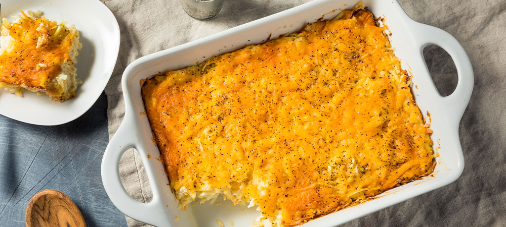 Cheesy Party Potatoes with Extra Virgin Olive Oil