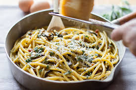 Pasta with Mushroom Sage Olive Oil & Pecorino