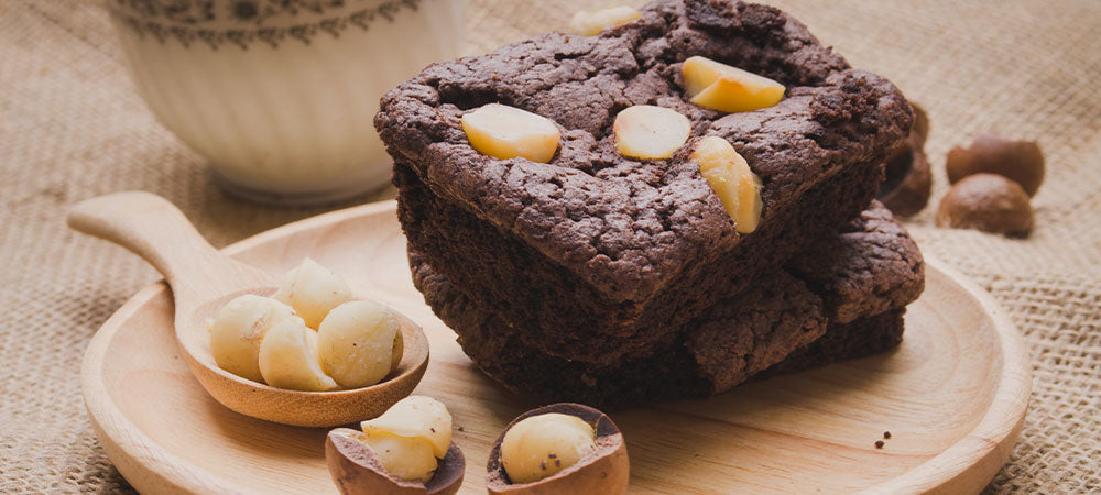 Macadamia Nut Olive Oil Brownies