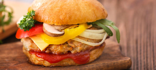 Turkey Burgers with Peppers