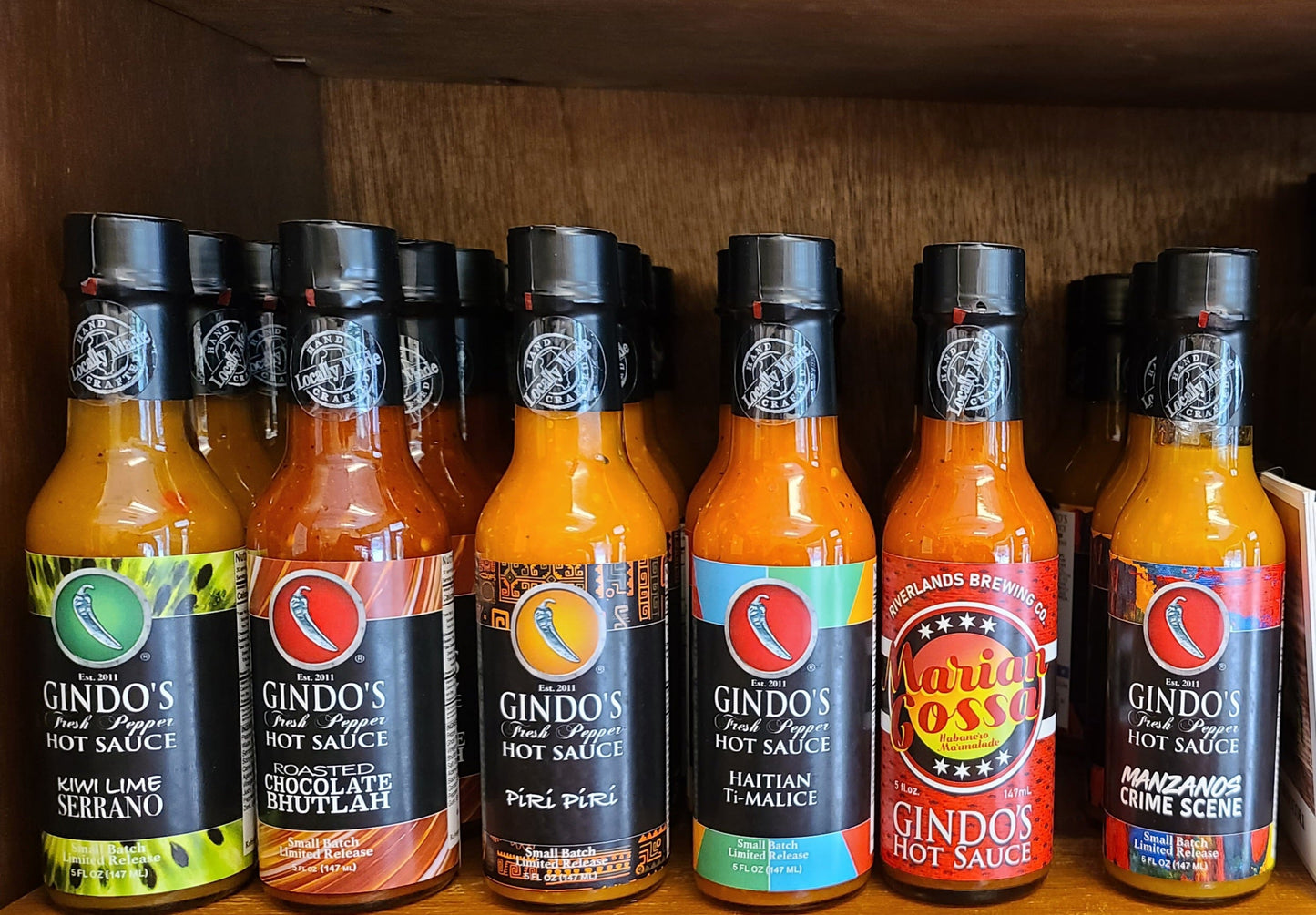 Gindos Hot Sauce Assorted 5oz bottles