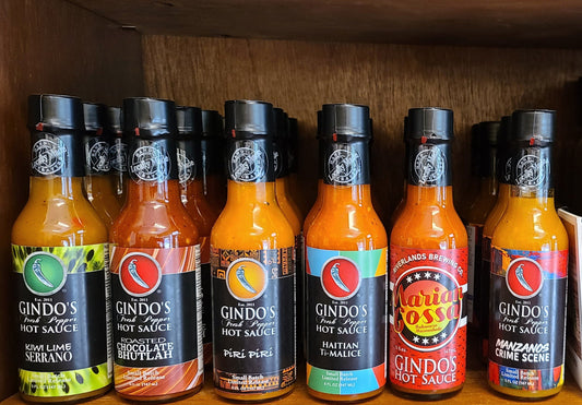 Gindos Hot Sauce Assorted 5oz bottles