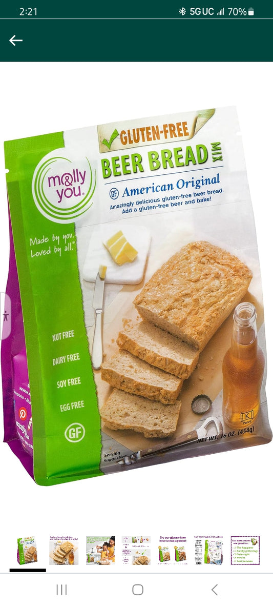 Gluten Free American Original Beer Bread