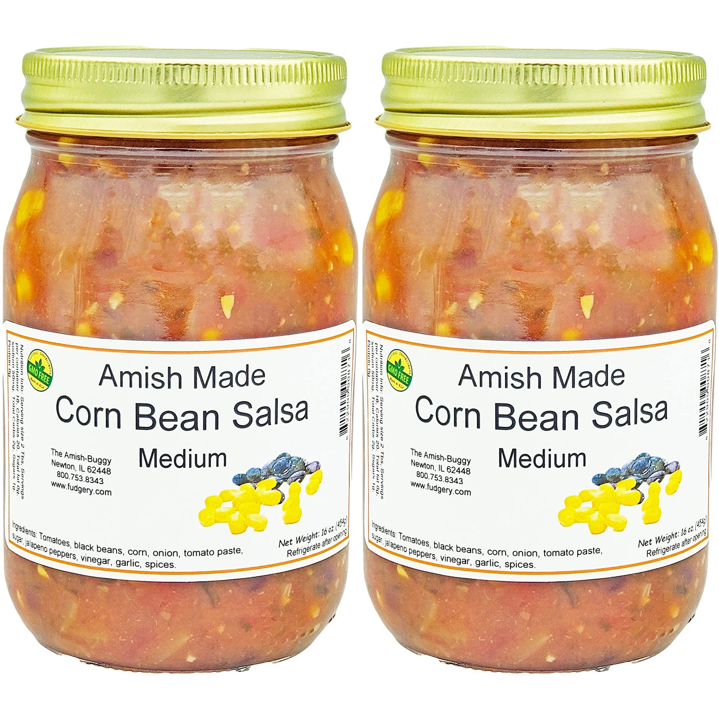 Amish Corn/Bean Medium Fresh Made Salsa