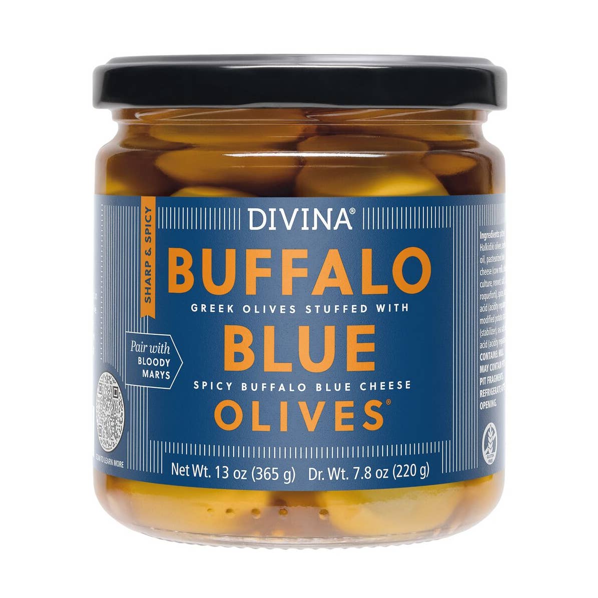 Buffalo Blue Cheese Stuffed Olives