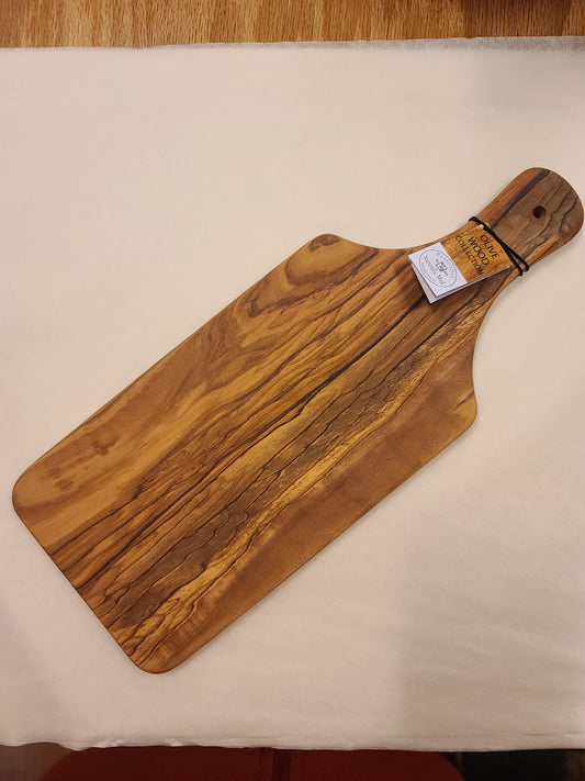 Olive Wood Serving Board w/Handle 13"x5"