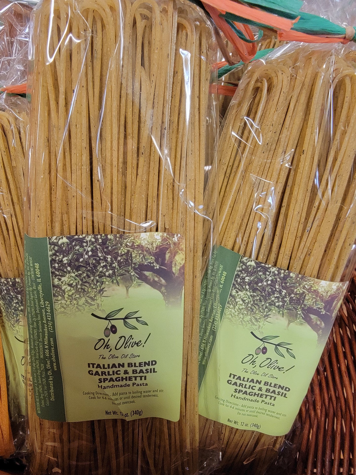 Italian Blend Garlic & Basil Spaghetti Gourmet Pasta