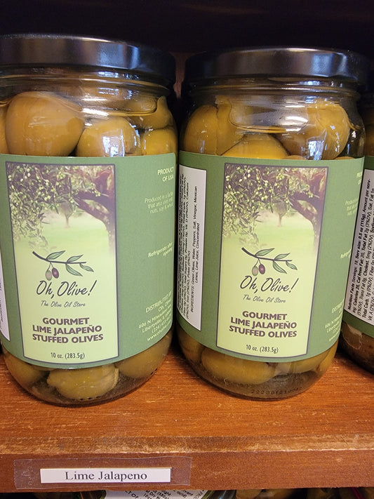 Gourmet Lime Jalapeno Stuffed Olives