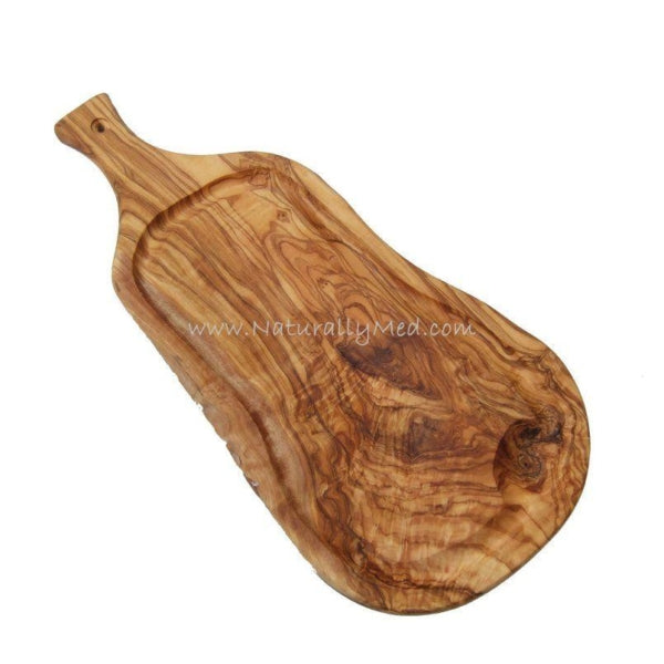 Olive Wood Carving Board with Handle 19.5"