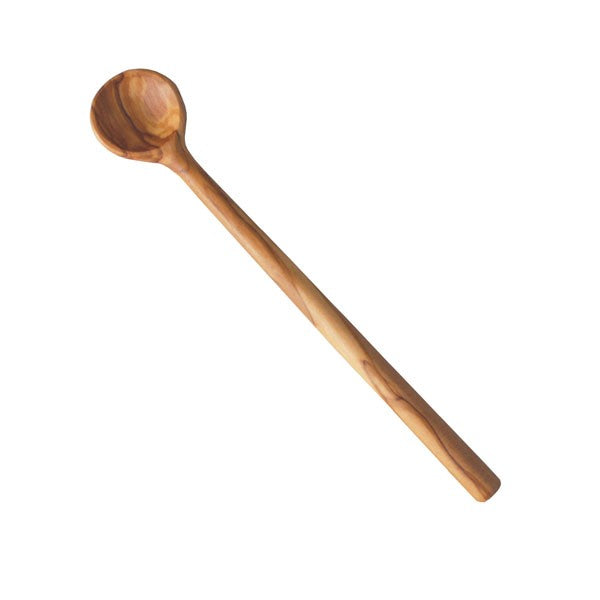 Olive Wood Long Handle Cocktail / Ice Tea Spoon 10"