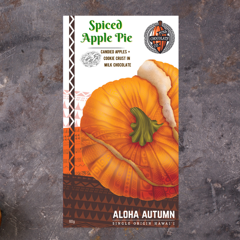 Puna Chocolate Aloha Autumn Spiced Apple Pie Bar