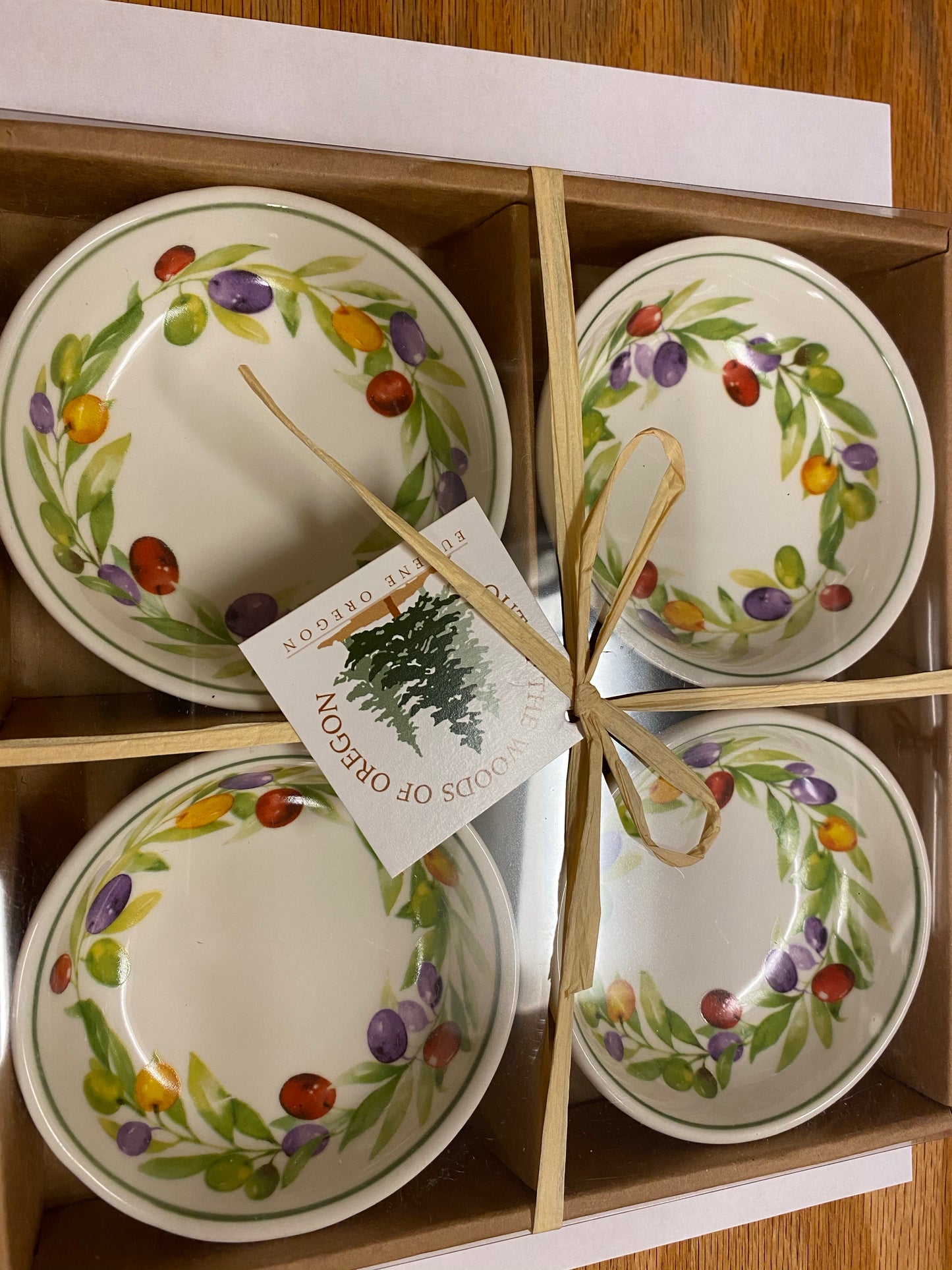 Dipping Dish Set of 4 Branch/Wreath