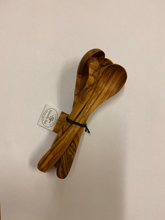 Olive Wood Set of 4 - 5.5" Spoons