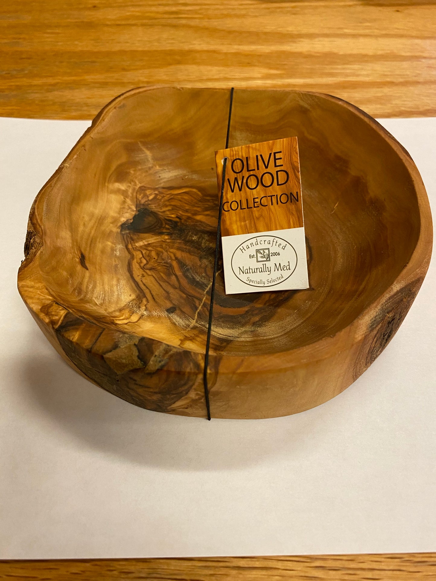 Olive Wood Branch Bowl